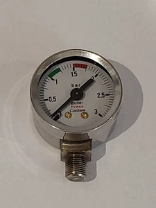 Elektra Microcasa/Pavoni Professional Boiler Pressure Gauge In Chrome ???? - Picture 1 of 5