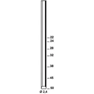 ALSAFIX - Pointes Chevilles SD-50 Aluminium en bande D. 2,4 x L. 50 mm - 6SD501 - Foto 1 di 2