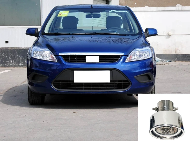 Tubo de escape silenciador punta escape trasero coche para Ford Focus 2000-2018 (1 pieza) Foto 1 de 4