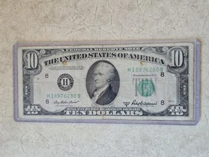 1950 $10 Dollar Bill Federal Reserve Note Missouri - Picture 1 of 2