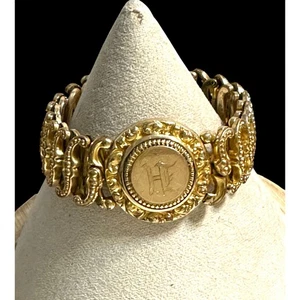 Vintage Goldfilled Sweetheart Expansion Bracelet Monogrammed Patent 1905 - Picture 1 of 6