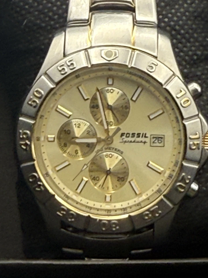 Reloj Cronógrafo Azul Fossil Batería Nueva Con Caja Regalo Foto 1 de 4