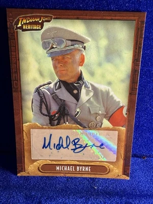 2008 Topps Indiana Jones Heritage Autograph Auto Michael Byrne as VOGEL - Image 1 of 3