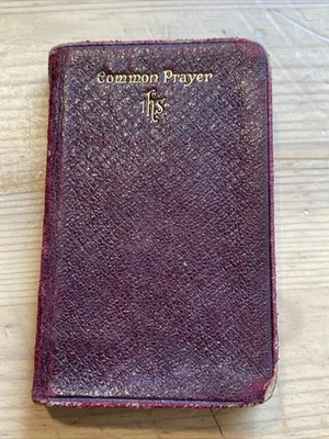 c. 1896 Miniature Common Prayer Book in Red Leather Covers - Image 1 of 4