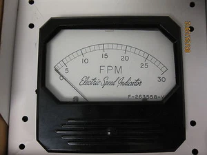 Triplett F-263558-VX Electric Speed Indicator 0-30 FPM 0-2.5AVC 52-5075 - Picture 1 of 3