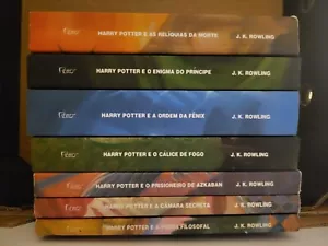Harry Potter Brazilian Portuguese Edition 7 Book Set J.K. Rowling - Picture 1 of 18