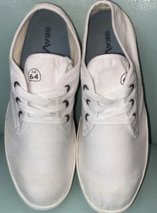 SeaVees Mens Monterey White Low Top Lace Up Classic Sneaker Shoes Size 7.5 - Picture 1 of 7