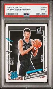 2023 Panini Donruss Victor Wembanyama RC #220 PSA 9 MINT Spurs - Bild 1 von 3