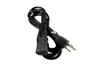 CABLE DE ALIMENTACIÓN DE REPUESTO DE 3 CLAVIJAS CABLE DE ALIMENTACIÓN para SANYO LCD TV DE PLASMA - Imagen 1 de 3