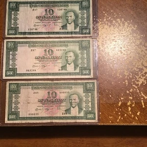 Turkey Banknotes 5. Emesyon 4 Tertip. L.1930 . 10. Liralar Seri.Z.5. Z.7.Z.11. - Picture 1 of 6