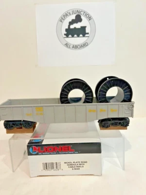 LIONEL6-16620 #1 NICKEL PLATE RD. GONDOLA ~w~2-REELS  -NMOB - Image 1 of 2