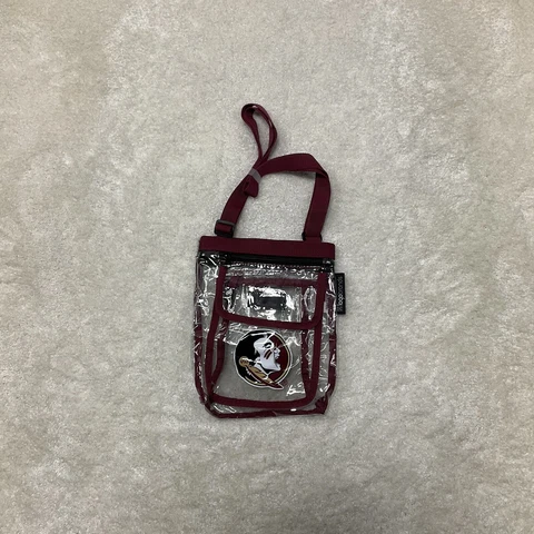Logo Brands Clear Florida State Seminole Game Day Purse Stadium Cross-body Bag Cover