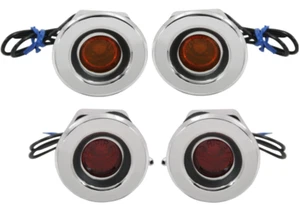 Trim Parts Curved Red Side Marker Light Set 1968 Satellite Roadrunner GTX - Picture 1 of 4