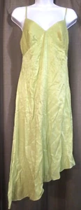 Anthropologie Moulinette Soeurs sz 0 mint asymmetrical hem dress nwt metallic - Picture 1 of 5