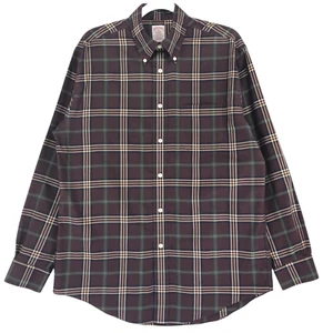 Camisa Brooks Brothers Non Iron Madison para hombre M Borgoña 1 bolsillo manga larga - Imagen 1 de 7
