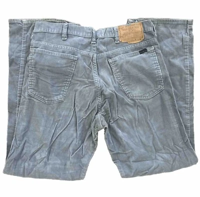 Pantalones con cordones de pana vintage de los años 70 Sears Roebucks para hombre talla 34x30 grises HECHOS EN EE. UU. Foto 1 de 4