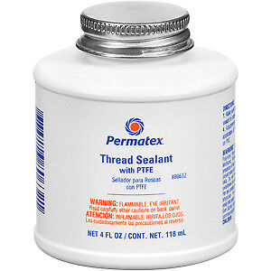 Permatex 80632 Thread Sealant Liquid 4 oz with Brush Top Can
