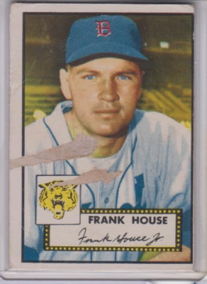 1952 Topps #146 Frank House PURE YELLOW TIGER Variation  FR/GD  SUPER RARE ! - Image 1 of 2
