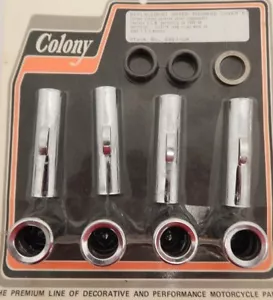 Harley Sportsters 86-90 chrome Upper Pushrod cover Kit Colony 9887-20 2-13/16" - Picture 1 of 1