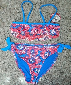 NWT SO Brand girls 2-piece Ruffled Bikini Swim Bathing Suit* 7 NEW $32 - Picture 1 of 3