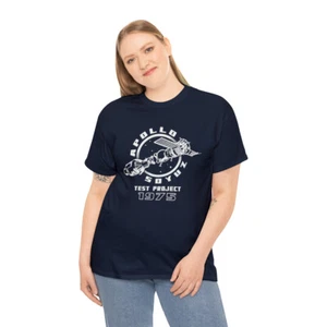 Apollo Soyuz Test Project 1975 | Unisex | Cotone Pesante | T-shirt | NASA - Foto 1 di 74