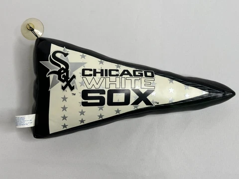 Genuine MLB 2003 Chicago White Sox Stuffed Vinyl Pennant Toy with Suction Cup Cover