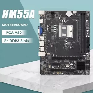 Placa madre HM55A PGA988 CPU i3/i5/i7 soporte de doble canal DDR3 1600 MHz - Imagen 1 de 11