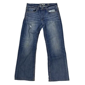 Jeans uomo BKE Jake Bootleg taglia 32 x 28 blu denim invecchiato - Foto 1 di 9