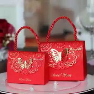 10Pcs Hollow Out Butterfly Candy Box Chocolate Party Gift Bag Packaging Box - Picture 1 of 13