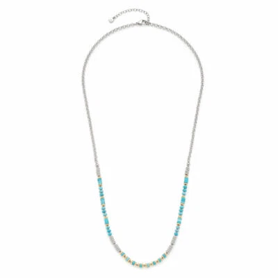 Leonardo Jewels Halskette Malina Kette Halsschmuck Schmuck Edelstahl Türkis - Bild 1 von 4