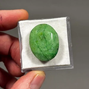 Large Oval Emerald Faceted Gemstone 29x23x10mm 46 carat Eo-1156 - Picture 1 of 4