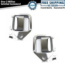 Front Metal Exterior Door Handle Pair Set Chrome LH RH Sides for Kenworth