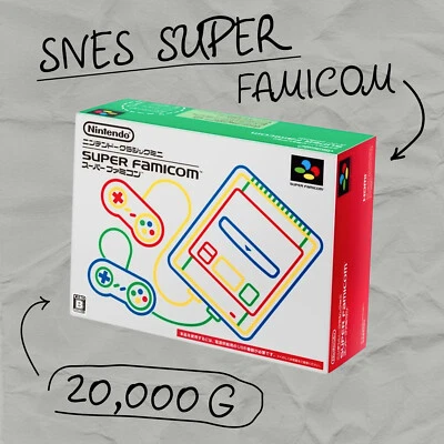 Nintendo Super Famicom Classic Mini Console Jap SNES Built-in Games 21 + 20000 - Image 1 of 4