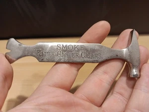 Smoke Kitty Clover Cigars Imperial Cigar Co Lancaster PA Cigar Box Opener Hammer - Picture 1 of 12