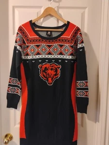 NFL Apparel Chicago Bears Women's Sweater Dress Large - Picture 1 of 5