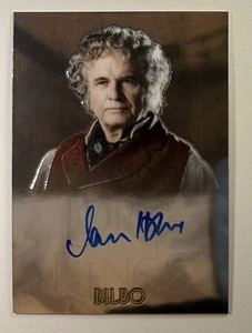 2004 Topp's Chrome Lord of The Rings Trilogy Ian Holm Autograph As BILBO Auto - Picture 1 of 2