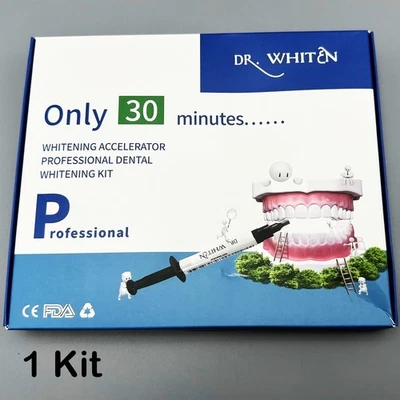 Dental Whitening Kit 30 Minutes Dr.Whiten 35% HP Bleaching Gel Set Teeth Powder - Image 1 of 4