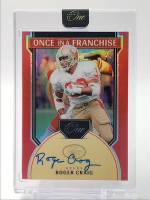 罗杰·克雷格 2024 帕尼尼 ONE ONCE IN A FRANCHISE RED PRIZM 签名 /60 Q4561 — 第 1/2 张图片