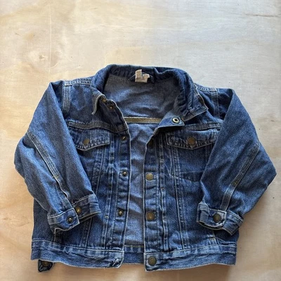 Chaqueta Denim Auténtica Faded Glory Niños Talla 3T Usada De Colección Foto 1 de 4