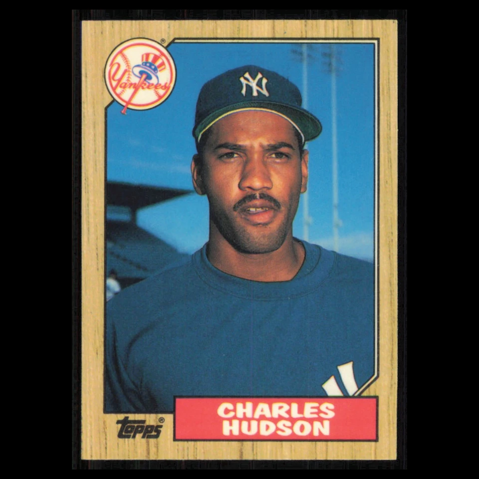 Charles Hudson #50T 1987 Tiffany Topps Traded New York Yankees Baseball Card MLB - Image 1 of 3