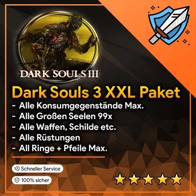 BANDAI NAMCO Dark Souls 3 + DLC PS4 / PS5 | Alle Ringe / Items & Seelen Drop | 30Min