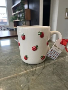 Sunday Morning Ceramics Strawberry Coffee Mug - Picture 1 of 5