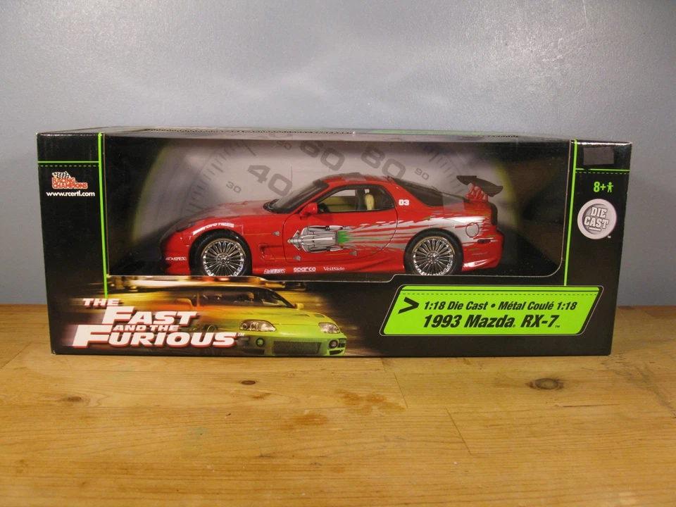 THE FAST AND FURIOUS 1993 MAZDA RX-7 2003 ERTL Foto 1 de 4
