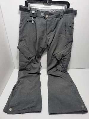 686 Брюки мужчин средний серый SMARTY 3 в 1 технологии сноуборда флисовая подкладка - Изображение 1 из 4