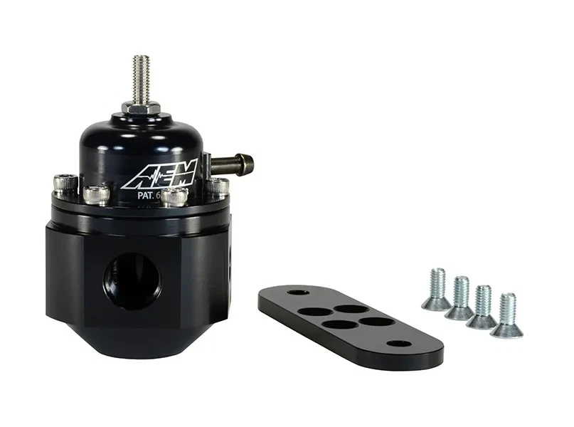 AEM Fuel Pressure Regulator For: Mitsubishi Lancer Evo 1 2 3 4 5 6 7 8 9 10 - Image 1 of 1