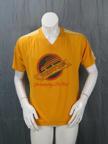 Vancouver Canucks Shirt (VTG) - Speeding Skate Breakaway Be There - Men's XL Cover