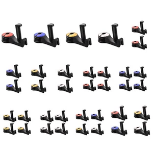 1/2/4pcs Car Hooks Universal 2-IN-1 Cars Headrest Mount Hanger for Storing Bags - Imagen 1 de 13