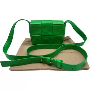 echt BOTTEGA VENETA Intrecciato Candy Kassette Schultertasche grün #36635957 - Bild 1 von 12