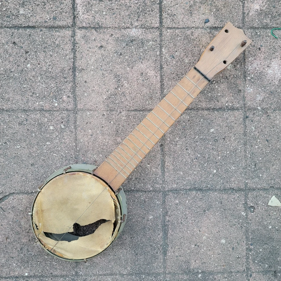 Antique Ukulele Banjo 4 String Musical Vintage Instrument As Is Gretsch - Image 1 of 4