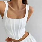 Backless Basic Camisole Women Casual Sleeveless Tank Tops Short Top Crop Tops